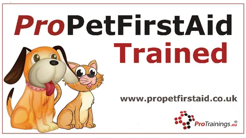 ProPetFirstAid Trained badge from ProTrainings